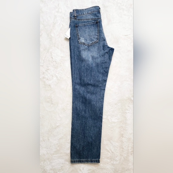 Dex Ripped Blue Fadewash Straight Leg Jeans. Womans Size 27. - Picture 12 of 16